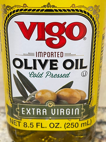 FOUR Bottles Vigo Extra Virgin Olive Oil 8.5 oz Bottle Light Cooking