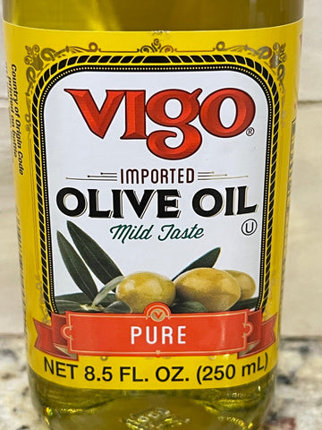 Four Bottles Vigo 100% Pure Olive Oil 8.5 oz Bottle