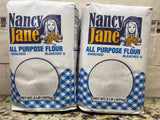 2 BAGS Nancy Jane All Purpose Flour 2 Lb Bag Enriched Bleached Bread