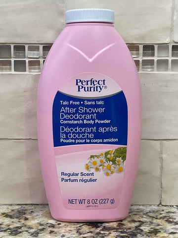 4 Bottles Perfect Purity Talc Free After Shower Deodorant Body Powder 8 oz