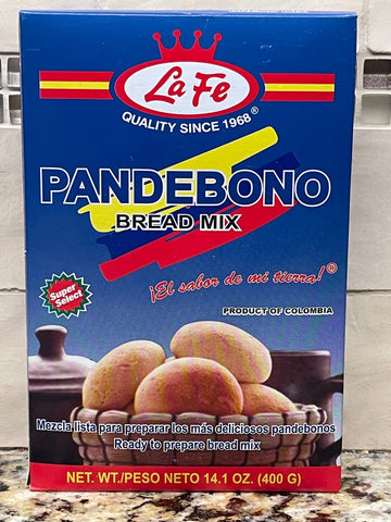 3 BOXES La FE LaFe Pandebono Breaf Mix 14oz Flour Cookies Colombian