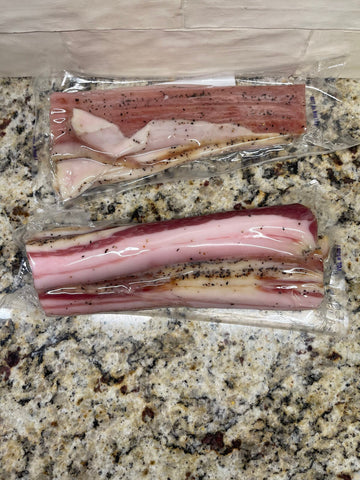 2 PACKS Stevens Country Cured Pork Side Meat 12 oz Ham Seasoning Slices