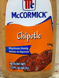 3 Squeeze Bottles McCormick Chipotle Mayonnaise Dressing 11.6 oz Mayonesa