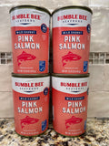 4 CANS Bumble Bee Wild Caught Alaskan Pink Salmon 14.75 oz Can Fish