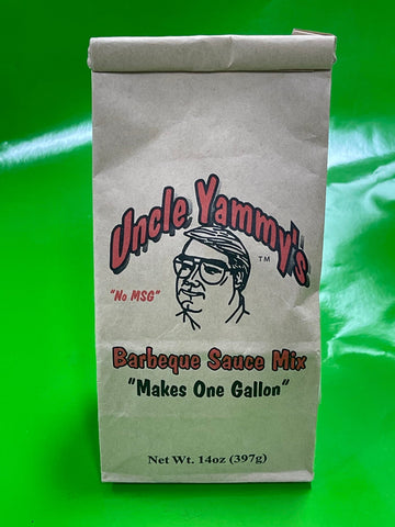 1 Bag makes 1 Gallon Uncle Yammy’s ORIGINAL Barbecue Sauce Mix BBQ NC