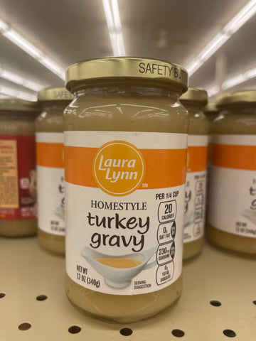 3 Jars of Laura Lynn Home Style Roasted Turkey Gravy, 12 oz