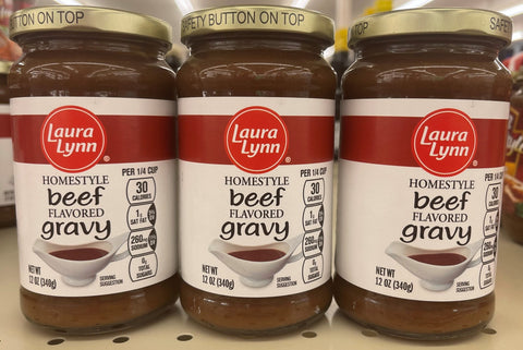 3 JARS Laura Lynn Home Style Savory Beef Gravy 12 oz Jar Heinz