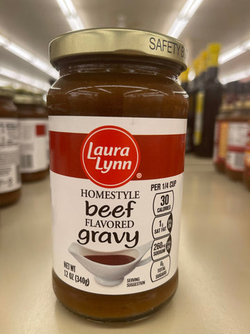 3 JARS Laura Lynn Home Style Savory Beef Gravy 12 oz Jar Heinz