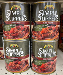 4 CANS Margaret Holmes Simple Suppers Chili Fixins Dinner 27 oz Beans