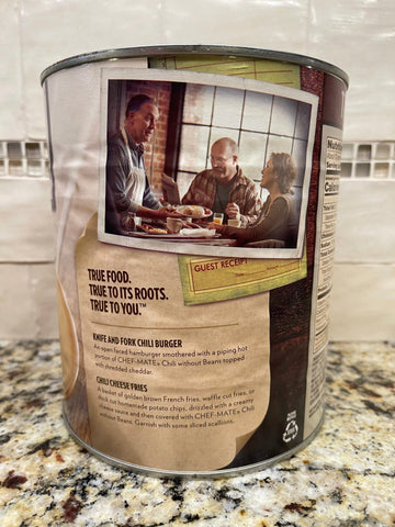 Huge Can Chef Mate Chili con carne without Beans, 6 lb
