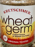 2 Jars of Kretschmer Original Toasted Wheat Germ, 12 oz