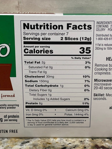 3 Packs of Al Fresco Original Uncured Chicken Bacon, 3 oz