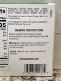 4 Packs of Al Fresco Original Uncured Chicken Bacon, 3 oz
