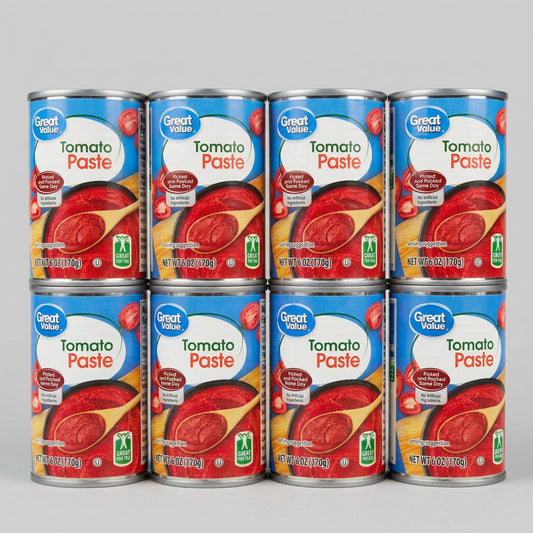 8 Cans Great Value Tomato Paste 6 oz Can