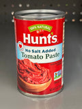 8 CANS Hunts Tomato Paste 100% Natural No Salt Added Tomatoes 6 oz Can