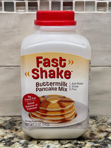 4 Bottles Fast Shake Buttermilk Pancake Mix 10.5 oz. Jug Waffle Syrup