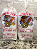 2 BAGS King Roller Mills Cherokee Self Rising White Corn Meal 2 Lb Bag flour NC