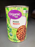 6 Cans Great Value Organic Pinto Beans 15 oz Can