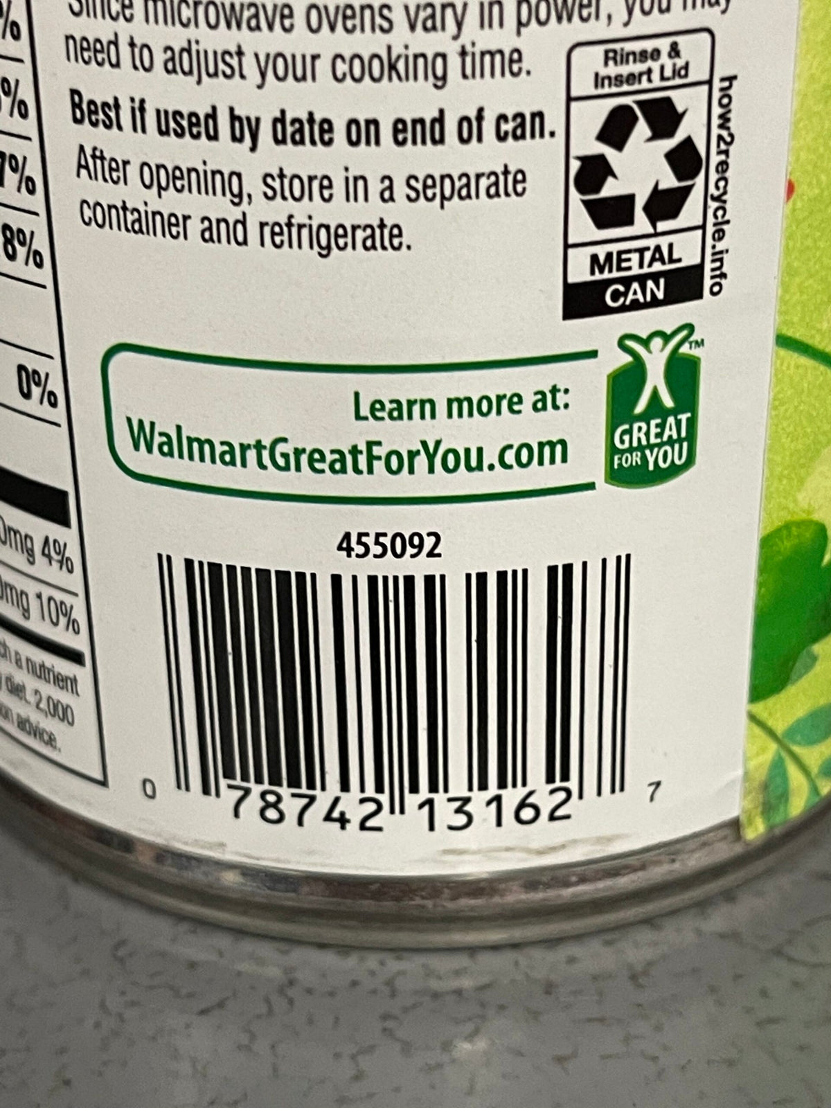 6 Cans Great Value Organic Pinto Beans 15 oz Can