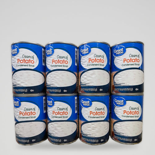 8 Cans of Great Value Condensed Cream of Potato Soup, 10.5 oz