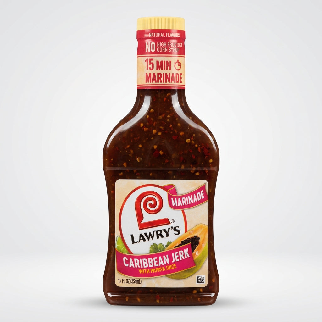 Lawry's Caribbean Jerk With Papaya Marinade, 12 fl oz