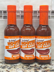 3 BOTTLES The Original Hooters Hot Sauce 5 fl oz Bottle Pepper