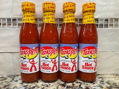 4 BOTTLES Texas Pete Sauteed Garlic Hot Sauce 6 oz Bottle Pepper