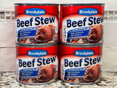 4 CANS Brookdale Beef Stew 20 oz Can Brunswick Shepherd's Pie heat and eat