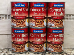 6 CANS Brookdale Corned Beef Hash Sandwich Meat 14 oz Can