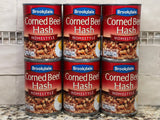 6 CANS Brookdale Corned Beef Hash Sandwich Meat 14 oz Can