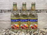 3 Bottles Holland House White Wine Vinegar 12 oz light salad