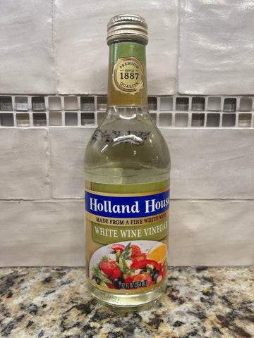 3 Bottles of Holland House White Wine Vinegar, 12 oz