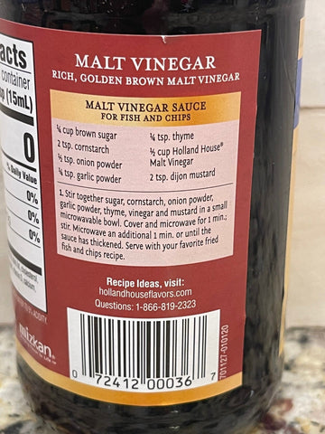 3 Bottles of Holland House Malt Vinegar, 12 oz