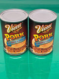 2 CANS Vietti Pork in BBQ Sauce 10 oz Can Sandwich Tray barbeque