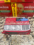 12 CANS King Oscar Sardines in Extra Virgin Olive Oil 3.75 oz fish