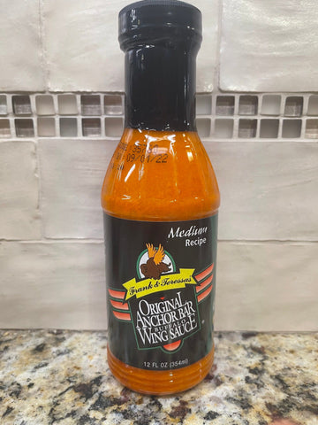 3 Bottles of Anchor Bar Medium Wing Sauce, 16 oz