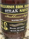 3 BOTTLES Williamson Bros Bar-B-Q Steak Sauce 16 oz Burger Ribs