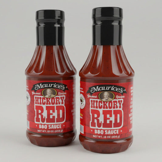 2 Bottles of Maurice's Gourmet Blend Hickory Red BBQ Sauce, 16 oz