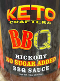 3 BOTTLES KETO Crafter's Hickory BBQ Sauce 19 oz Ribs Barbecue