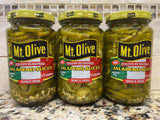 3 JARS Mount Olive Italian Seasoned Jalapeno Slices Peppers 12 oz Mt