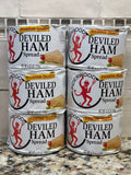 6 CANS Underwood Deviled Ham Spread 4.25 oz Can Sandwich Egg