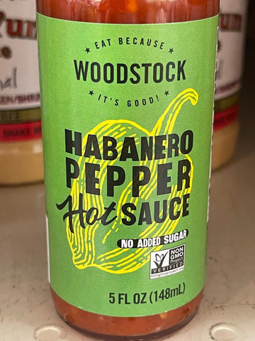 Woodstock Habanero Pepper Hot Sauce 5 Oz Marinade Eggs Tofu