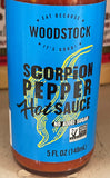 Woodstock Scorpion Pepper Extreme Hot Sauce 5 Oz Marinade