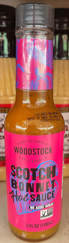 Woodstock Scotch Bonnet Pepper Hot Sauce 5 Oz chili