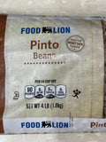 4 POUNDS BULK Food Lion Dried Pinto Beans Cleaned Protein