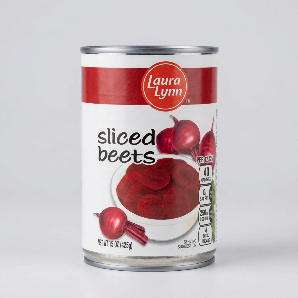 4 Cans of Laura Lynn Sliced Beets, 15 oz
