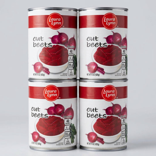 4 Cans of Laura Lynn Cut Beets, 15 oz