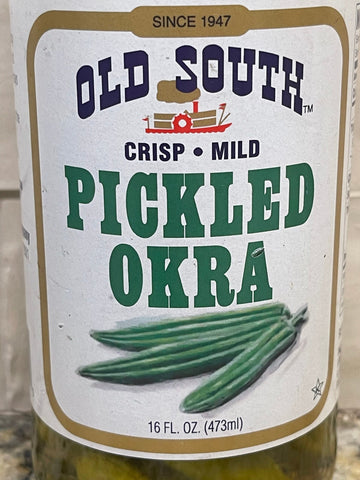 Old South Crisp MILD Pickled Okra 16 oz Jar Pickle Sauce Relish Salad