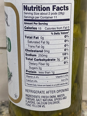 Old South Crisp Mild Pickled Okra, 16 oz