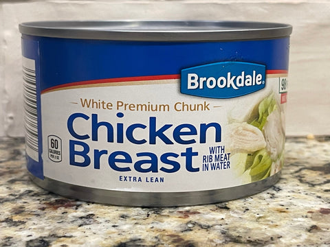 6 Cans of Brookdale White Chunk Chicken Breast Meat, 12.5 oz